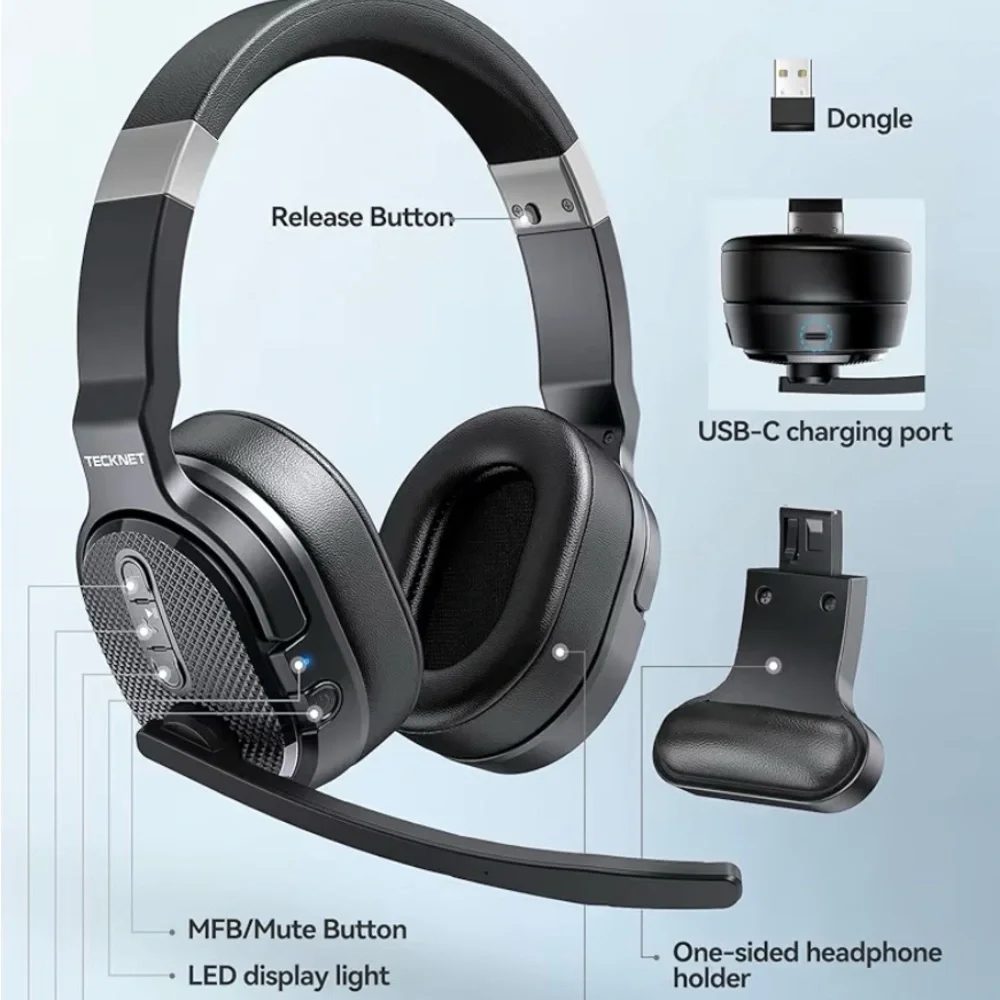TeckNet Wireless Headset with Mic